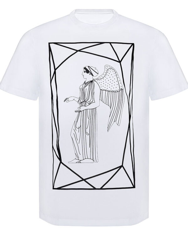 Framed Angel on Gold Print T-Shirt Image