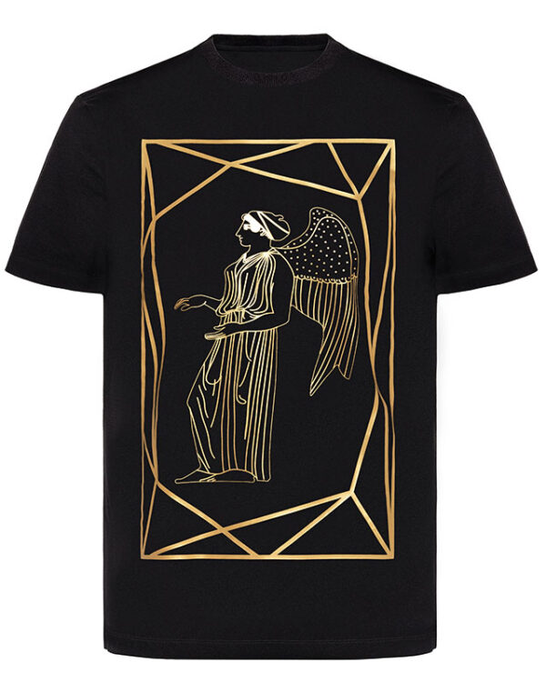 Framed Angel on Gold Print T-Shirt Image