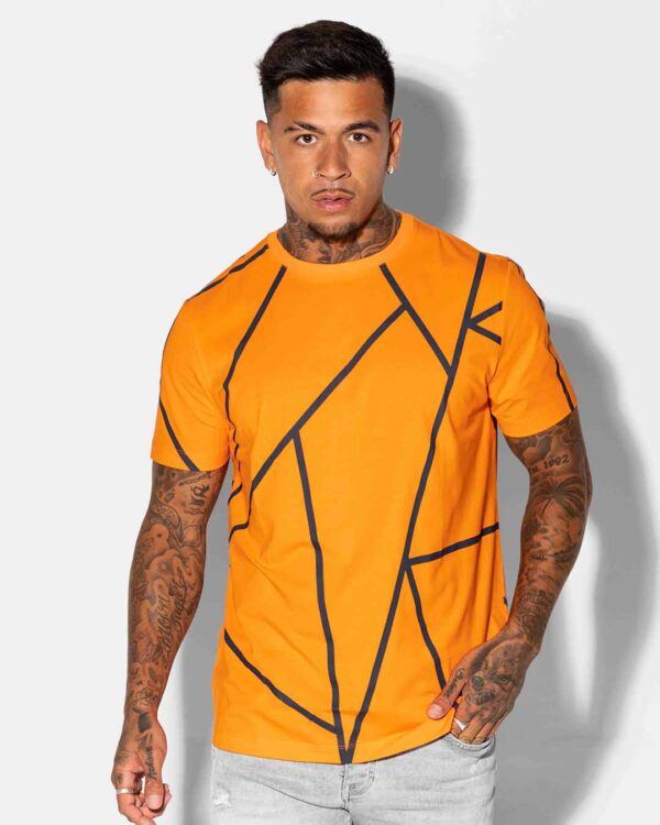 sainte orange stripe tshirt image