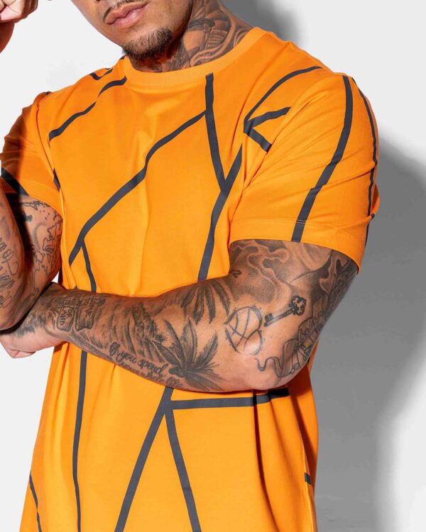 sainte orange stripe tshirt image