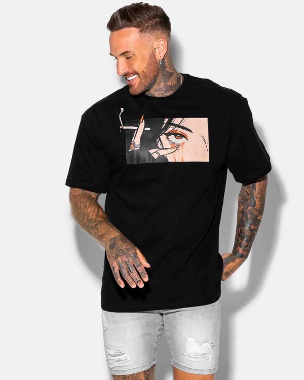 smoke print t-shirt image