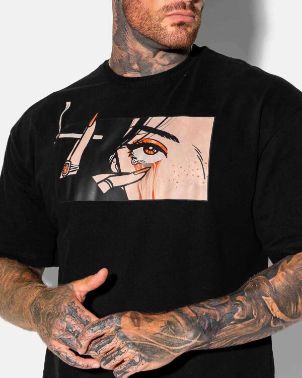 smoke print t-shirt image