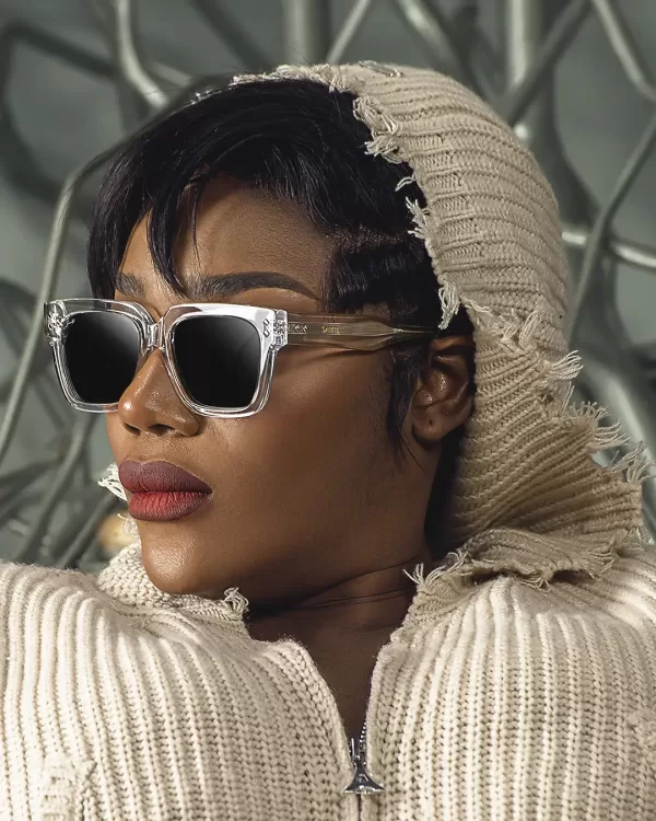 Traditional clear sunglasses