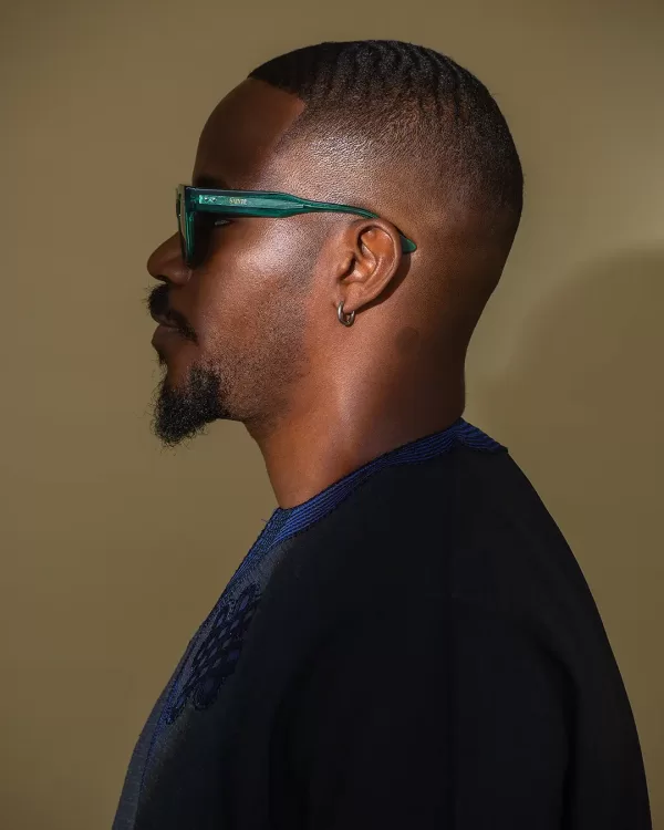 Traditional green sunglasses