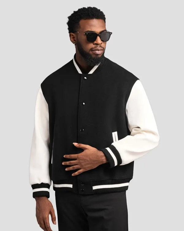 Wool Leather Varsity Style