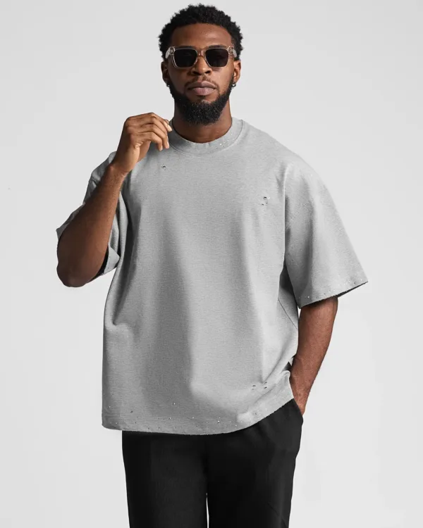 Ribbed Encrusted Grey