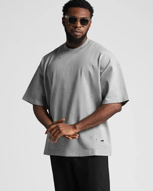 Ribbed Encrusted Grey